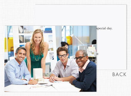 Custom Greeting Card (Horizontal, Deluxe Size, Flat)
